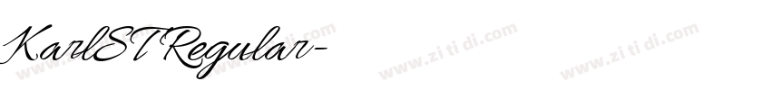 KarlST Regular字体转换